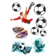 514717 imagine comestibila din vafa pentru tort de fotbalist 30x20cm